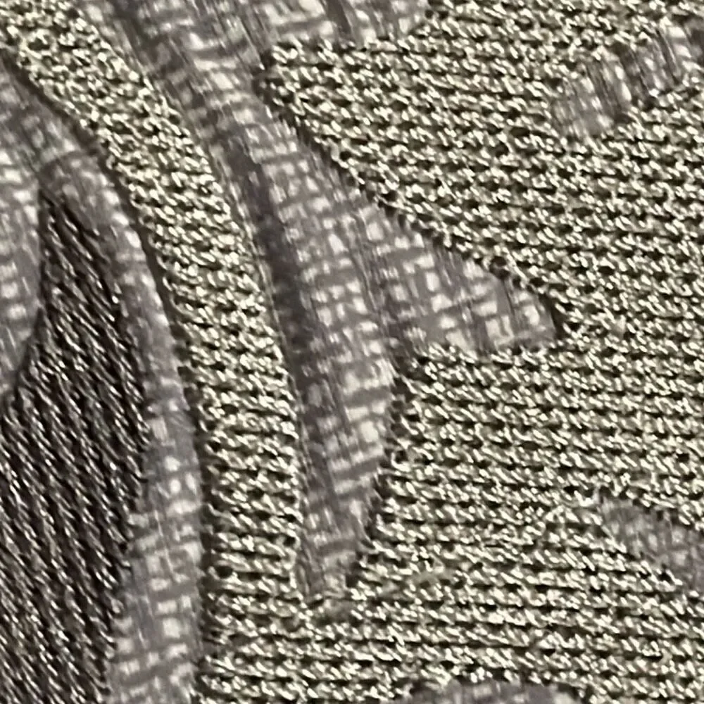 Grey gold silver paisley home decor square shimmery pillow 15” x 15”